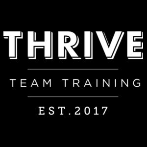 White Thrive Team Training EST 2017 - Womens Yes Racerback Singlet Design